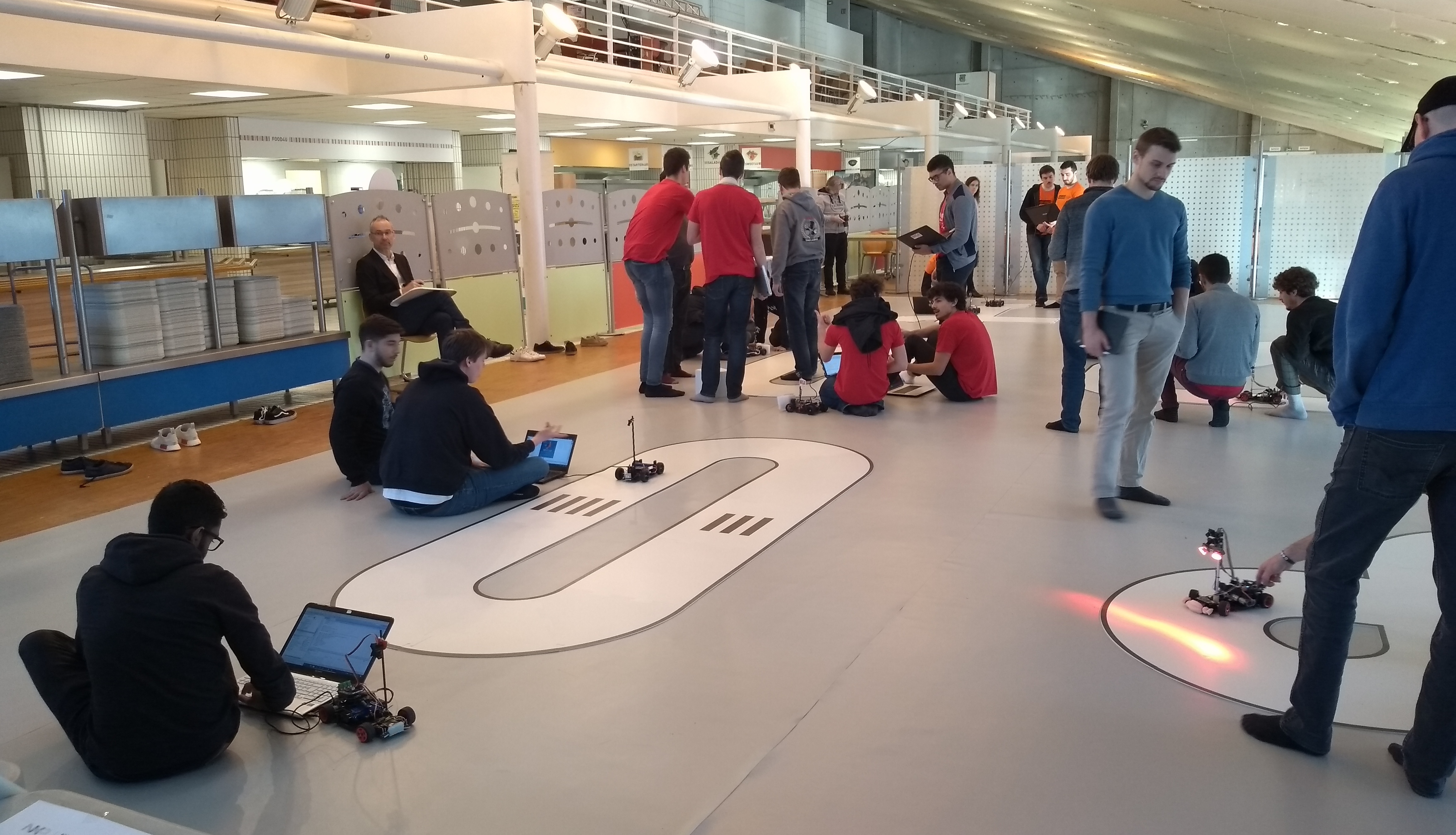 Main hall during free practice in the 2019 NXP cup finals in Paris