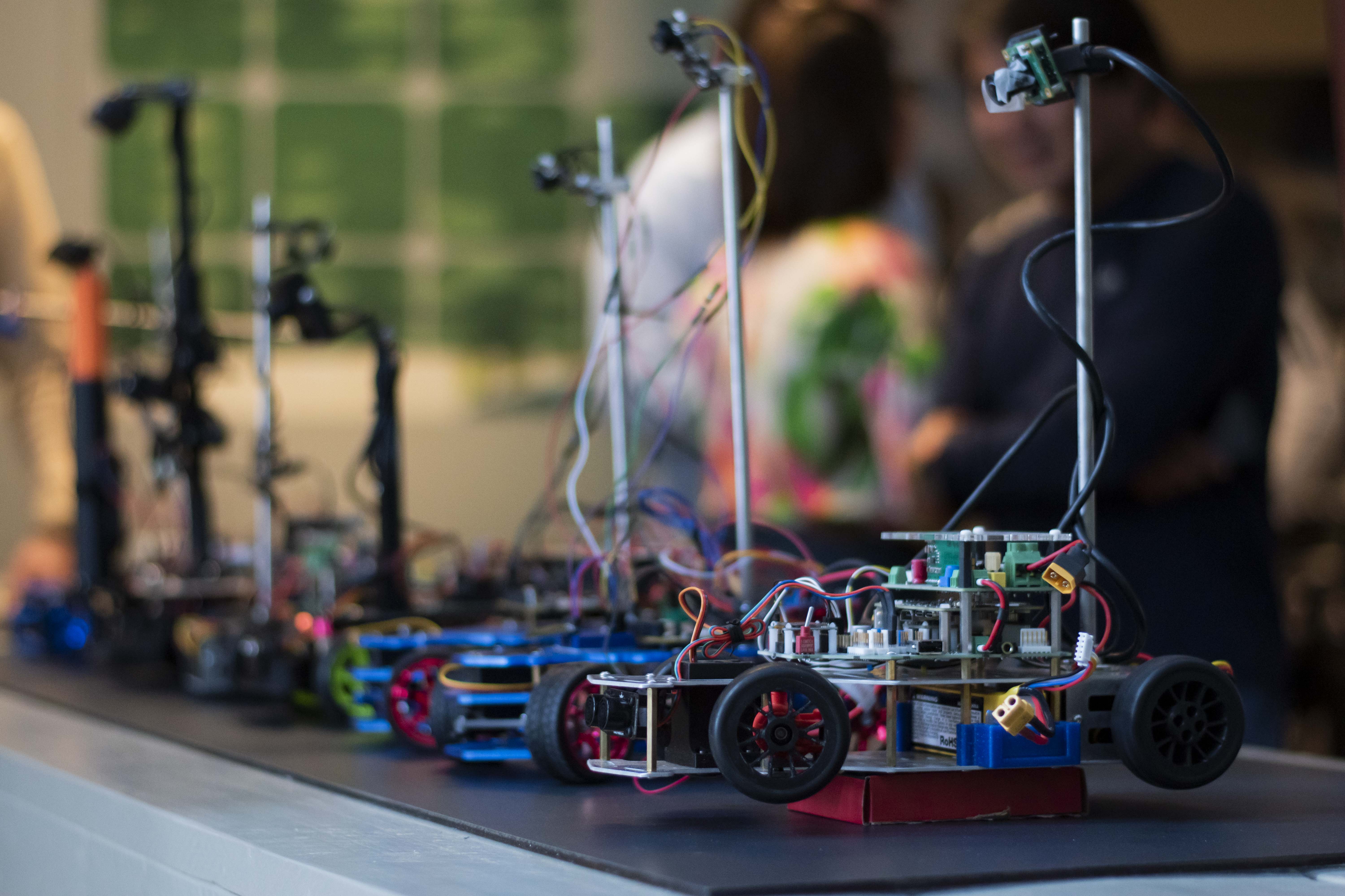 The ASE Rover on the jury table at the 2025 NXP cup qualification round in Nijmegen