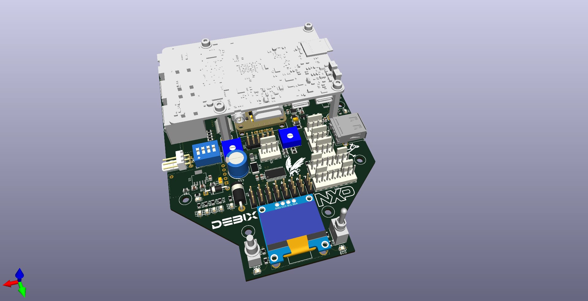 3D model of the Rover electronics